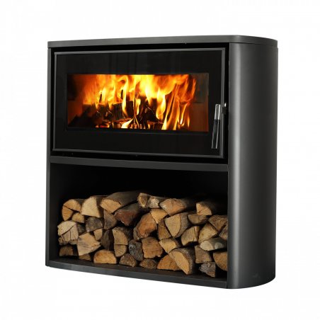 Supra Laslo bûcher stove Freestanding Firewood Black
