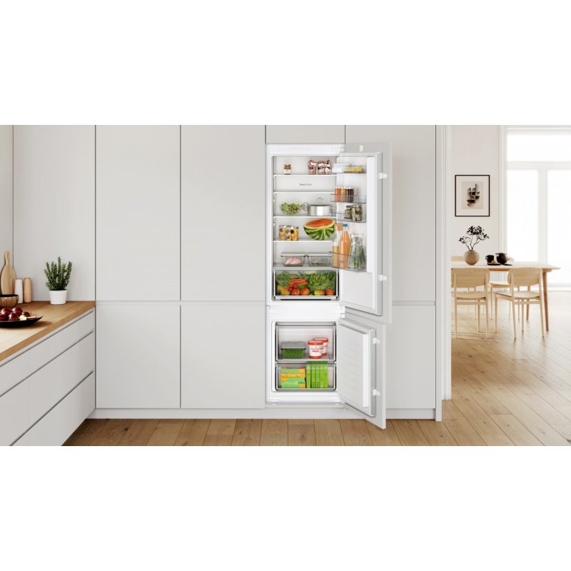 Bosch Serie 2 KIV87NSE0 réfrigérateur-congélateur Intégré 270 L E Blanc