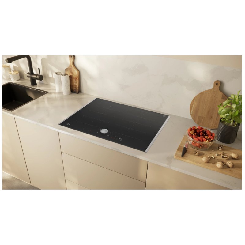 Neff T67TTX4L0 hob Black Countertop 70 cm Zone induction hob 4 zone(s)