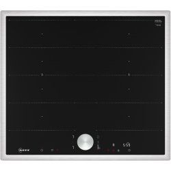 Neff T66STY4L0 plaque Noir, Acier inoxydable Intégré 60 cm Plaque avec zone à induction 4 zone(s)