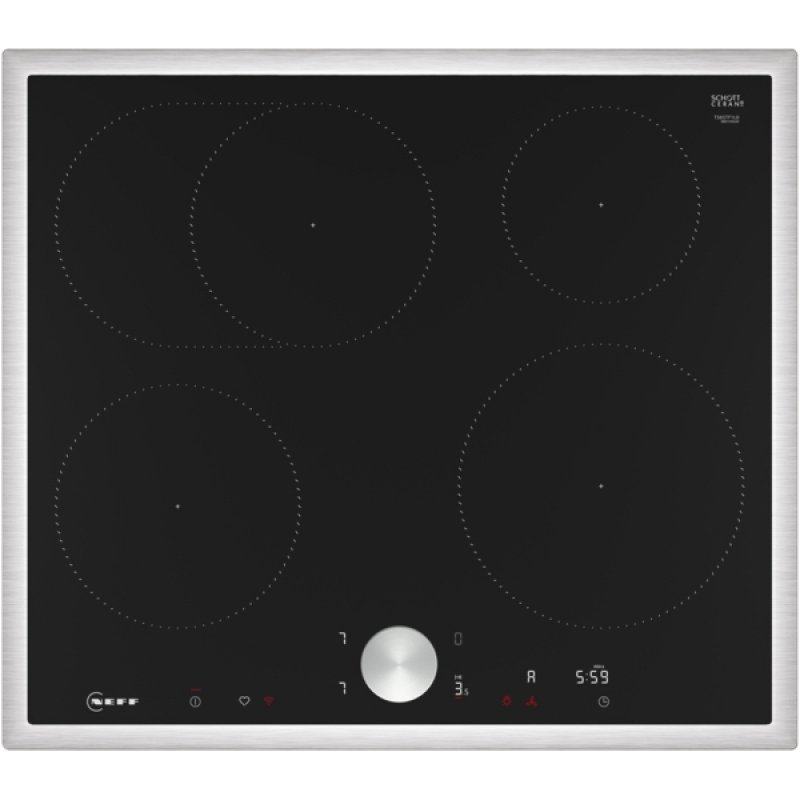 Neff T56STF1L0 plaque Noir Intégré 60 cm Plaque avec zone à induction 4 zone(s)