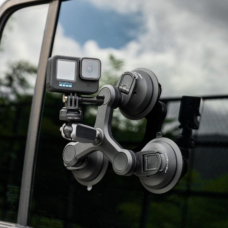 Action camera mount PGYTECH three-arm Suction Cup