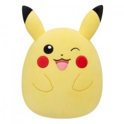 Pokémon - Squishmallow Vague 3 - Peluche moyenne Pikachu Clin d'Oeil 25cm