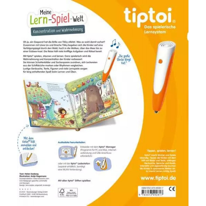 tiptoi Meine Lern-Spiel-Welt: Konzentration und Wahrnehmung