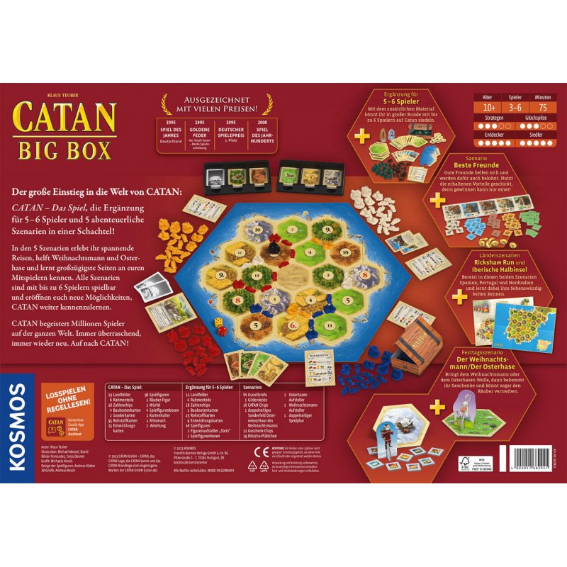 Kosmos Catan - Big Box 75 min Jeu de société Stratégie
