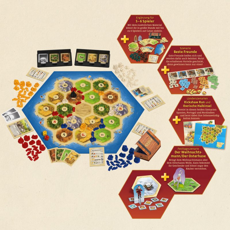 Kosmos Catan - Big Box 75 min Board game Strategy