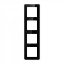 Quadruple frame socket Avatto N-TS10-Frame-B4 (black)