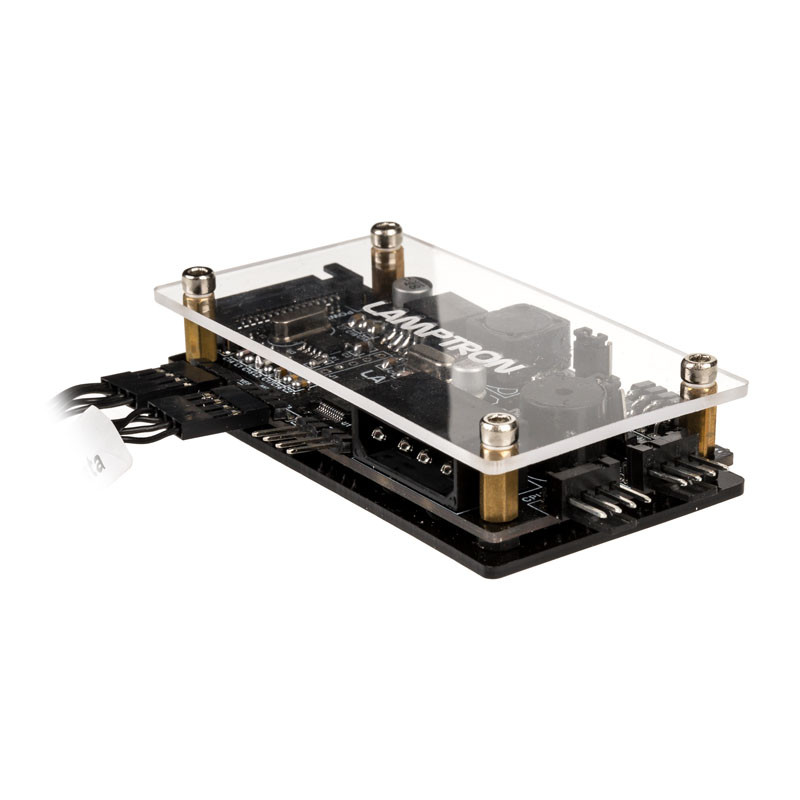 Lamptron compatible TC20 PCI RGB-Lüfter und LED-Controller - argent