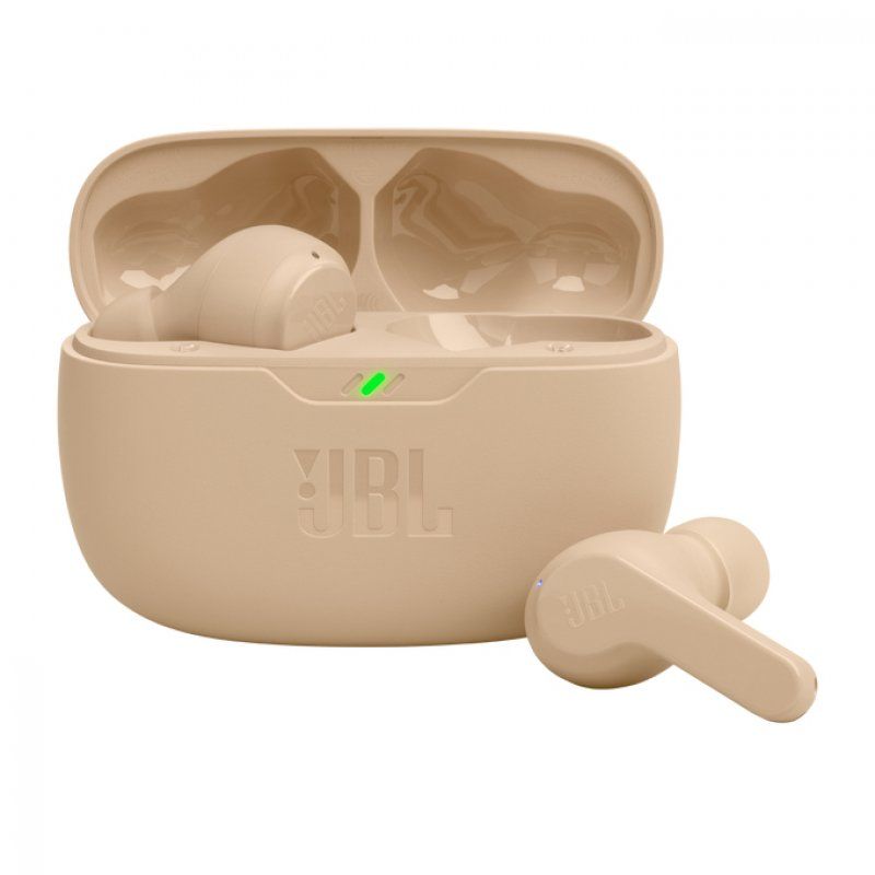 JBL Wave Beam Casque True Wireless Stereo (TWS) Ecouteurs Appels/Musique/Sport/Au quotidien Bluetooth Beige