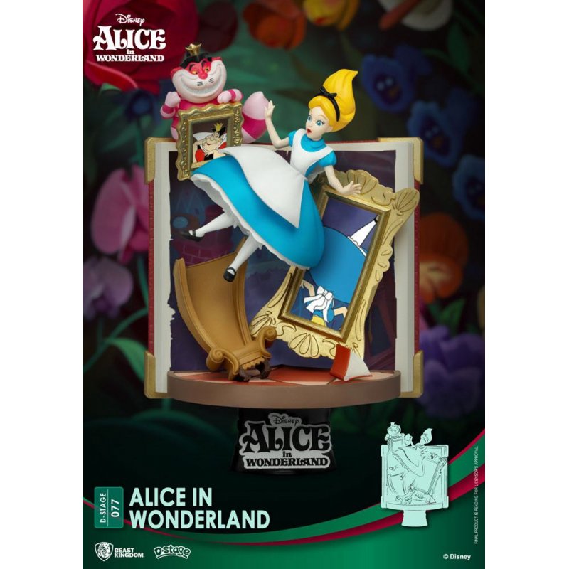 Disney - Diorama-077 - Livre Histoire - Alice aux Pays des Merveilles