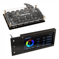 Lamptron compatible SM436 PCI RGB-Lüfter und LED-Controller - noir