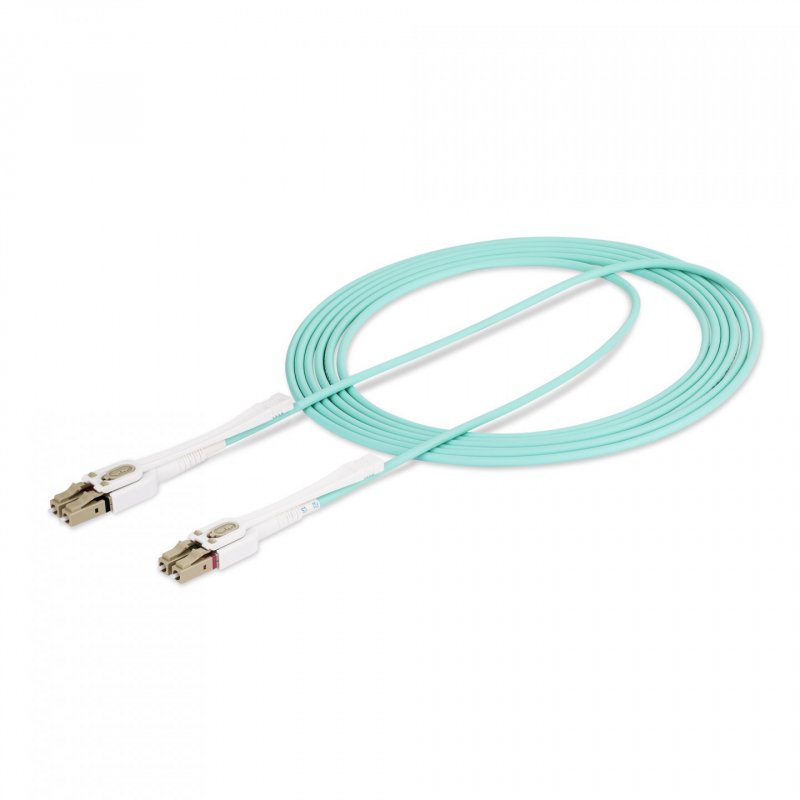 StarTech.com 450FBLCLC3PP fibre optic cable 3 m LC LOMM OM4 Aqua colour