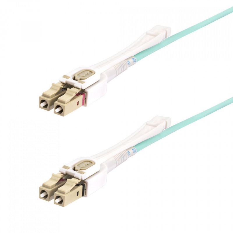 StarTech.com Câble Fibre Optique Multimode LC à LC (UPC) OM4 de 5m avec Languettes Push-Pull, 50/125µm, Réseaux
