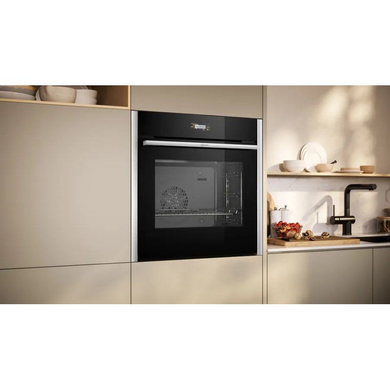 Neff N 70 B24CR31N0 oven 71 L A Black, Stainless steel