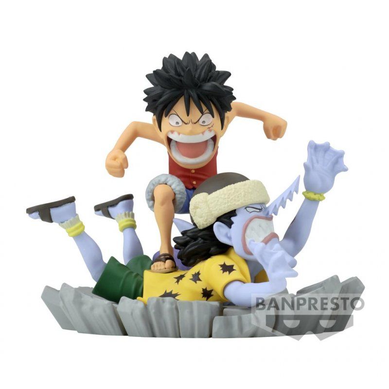 ONE PIECE - Luffy VS Arlong - Figurine WCF-Log Stories 7cm