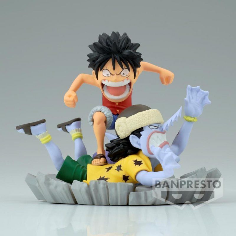 ONE PIECE - Luffy VS Arlong - Figurine WCF-Log Stories 7cm