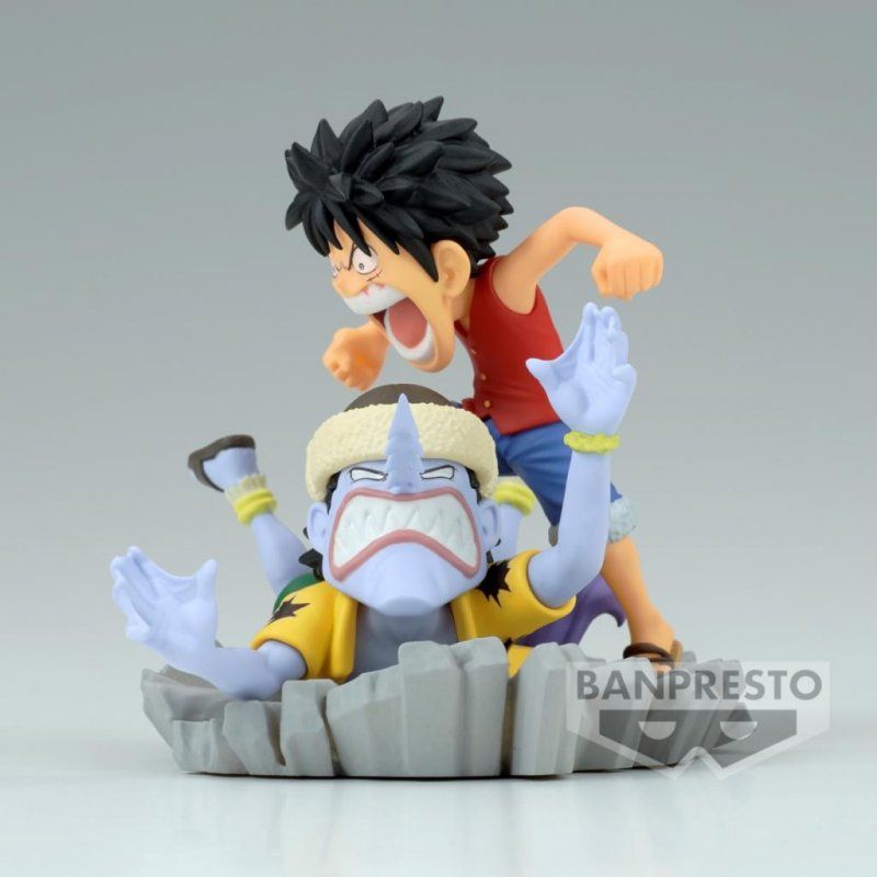 ONE PIECE - Luffy VS Arlong - Figurine WCF-Log Stories 7cm