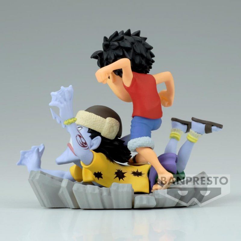 ONE PIECE - Luffy VS Arlong - Figurine WCF-Log Stories 7cm