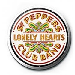THE BEATLES - SGT Pepper Logo - Button Badge 25mm