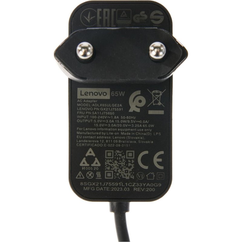 LENOVO 65W USB-C Wandadapter