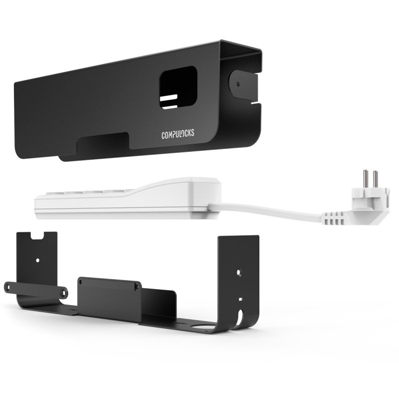 SECURITY POWER STRIP EU 5 PLUGS BLACK