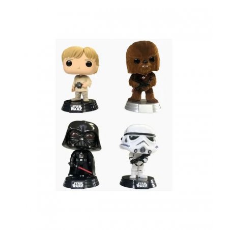 Star Wars pack 4 figurines POP! Movies Vinyl New Classics (FL) 9 cm