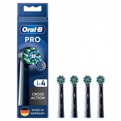 Oral-B Pro Cross Action Aufsteckbürsten 4er-Pack (schwarz)