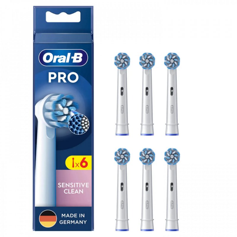Oral-B Pro Sensitive Clean Aufsteckbürsten 6er-Pack (weiß)