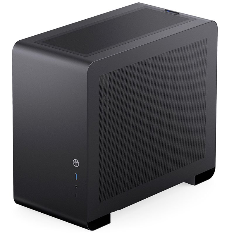 Jonsbo U4 Mini Micro-ATX-Gehäuse, Tempered Glass - schwarz