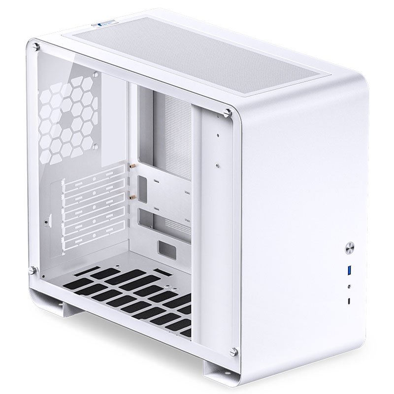 Jonsbo U4 Mini Micro-ATX-Gehäuse, Tempered Glass - weiß