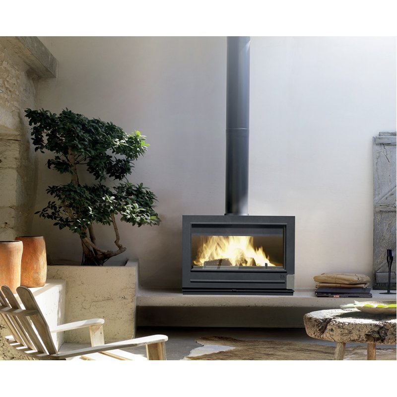 Invicta Preston Intérieure Cheminée autonome Bois de chauffage Anthracite