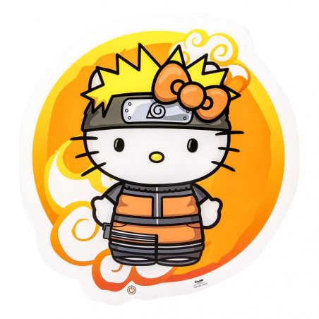 Naruto Shippuden - Applique murale néon Naruto Uzumaki X Hello Kitty