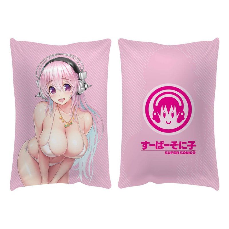 Super Sonico oreiller Super Sonico Swimsuit Version 50 x 35 cm