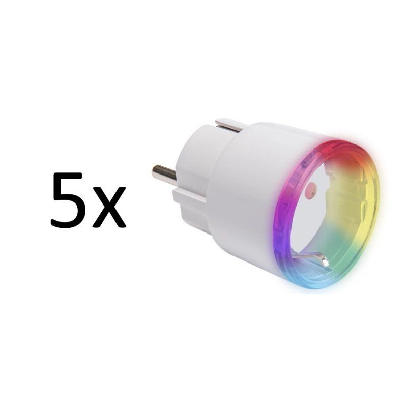 Shelly Plus Plug Weiß 5er Set - Smart Steckdose - Intelligente Steckdose Funktioniert mit Alexa & Google Home,