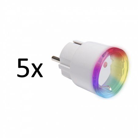 Shelly Plus Plug Weiß 5er Set - Smart Steckdose - Intelligente Steckdose Funktioniert mit Alexa & Google Home,