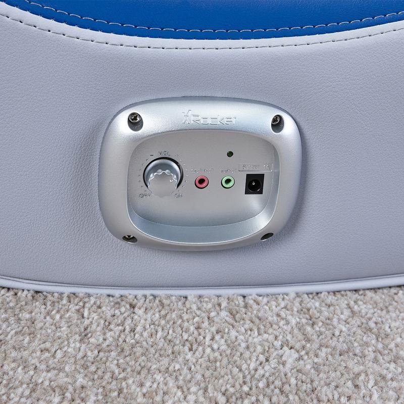 X Rocker Shadow 2.0 Siège de jeu sur console Siège rembourré Bleu, Blanc