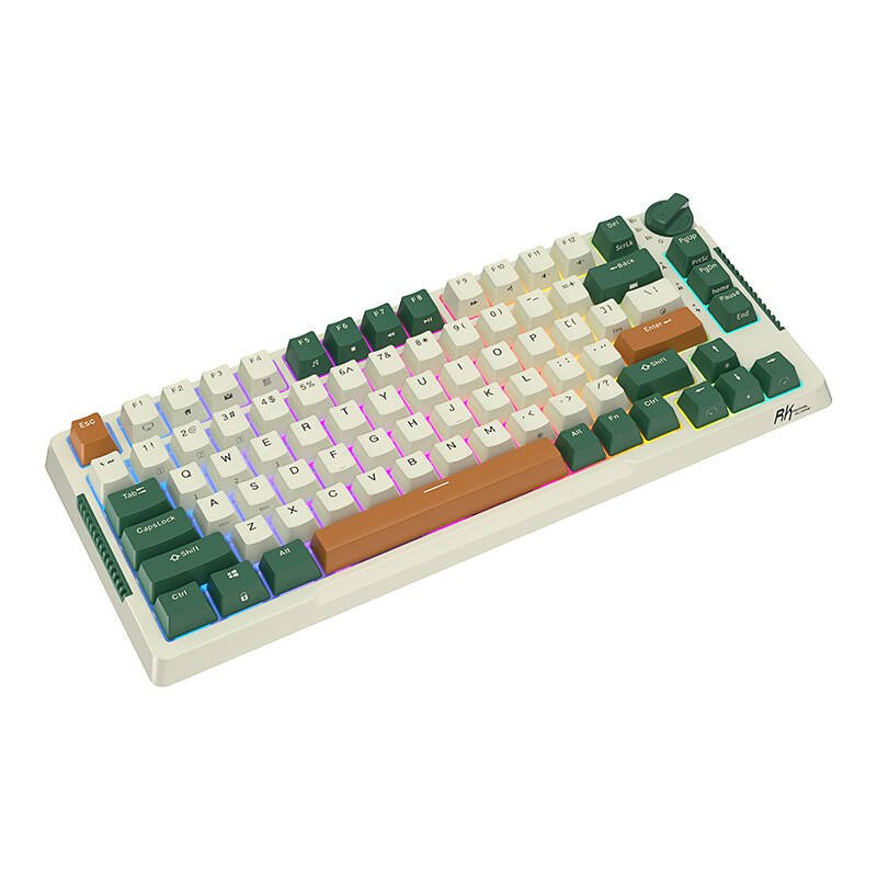 Mechanical keyboard Royal Kludge RKH81 RGB, Sky cyan switch (green)