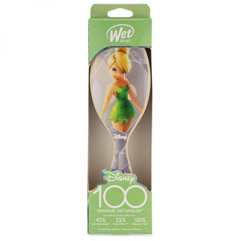 Wet Brush Disney 100 Original Detlanger Tinkerbell Enfants Brosse à cheveux ronde Vert, Gris, Jaune 1 pièce(s)