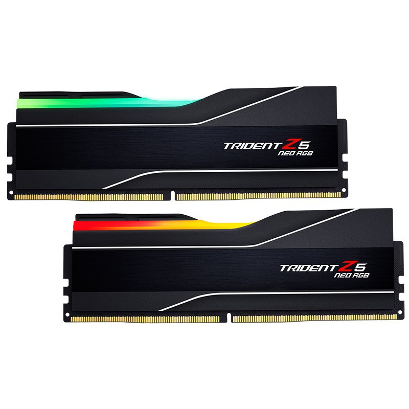 DIMM 48 GB DDR5-6400 (2x 24 GB) Dual-Kit (schwarz, F5-6400J3239F24GX2-TZ5NR, Trident Z5 NEO RGB)