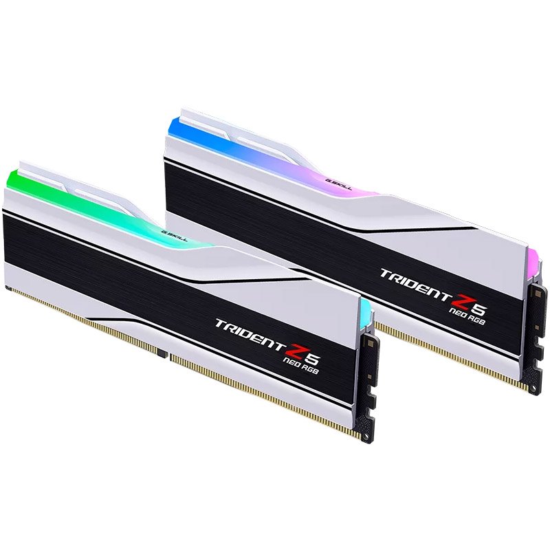 DIMM 48 GB DDR5-6400 (2x 24 GB) Dual-Kit (weiß, F5-6400J3239F24GX2-TZ5NRW, Trident Z5 NEO RGB)