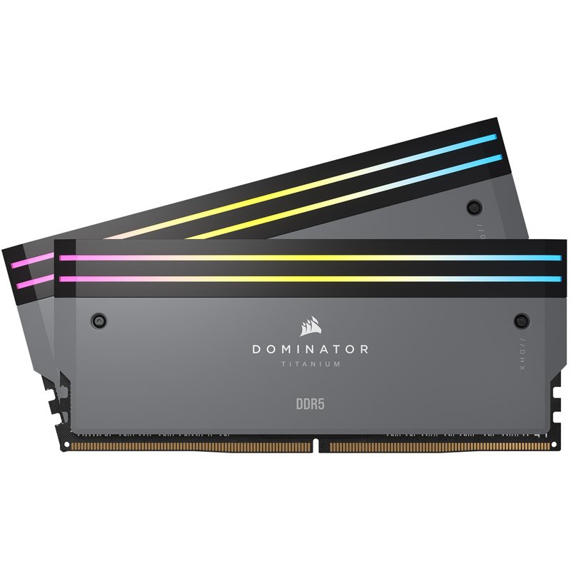 DIMM 64 GB DDR5-6000 (2x 32 GB) Dual-Kit (schwarz, CMP64GX5M2B6000Z30, Dominator Titanium, AMD EXPO)