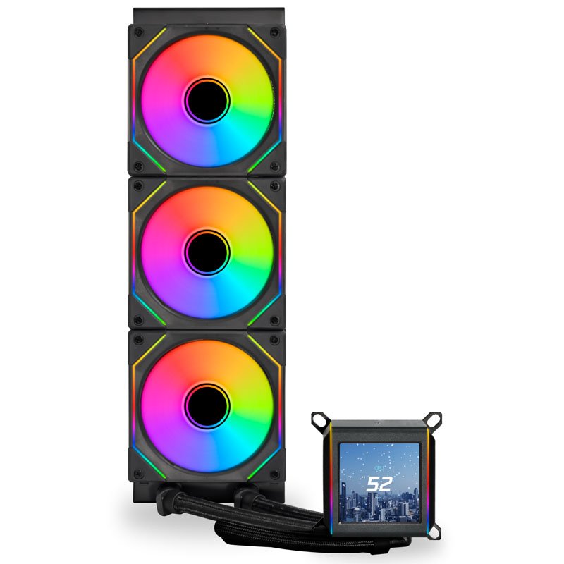 Kit Watercooling AIO Lian Li Galahad II LCD Infinity RGB - 360mm (Noir)