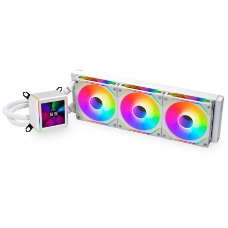 Kit Watercooling AIO Lian Li Galahad II LCD Infinity RGB - 360mm (Blanc)