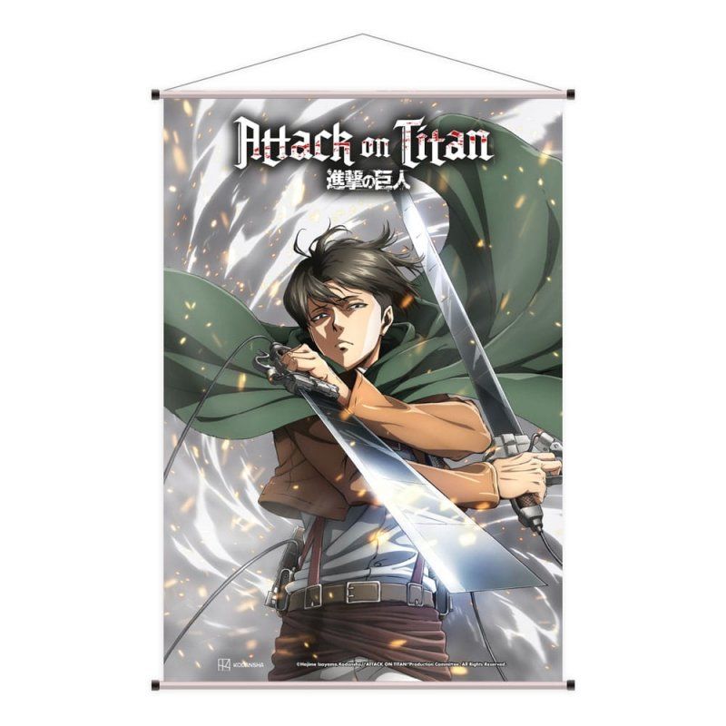 Attack on Titan wallscroll Levi Ackermann 60 x 90 cm