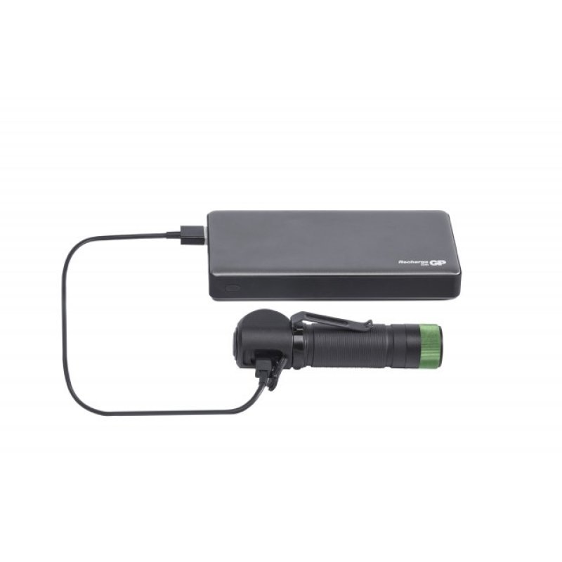 GP Lighting CH35 Black, Green Hand flashlight LED