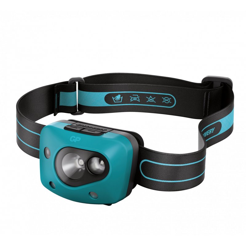 GP Lighting Discovery Teal Headband flashlight LED