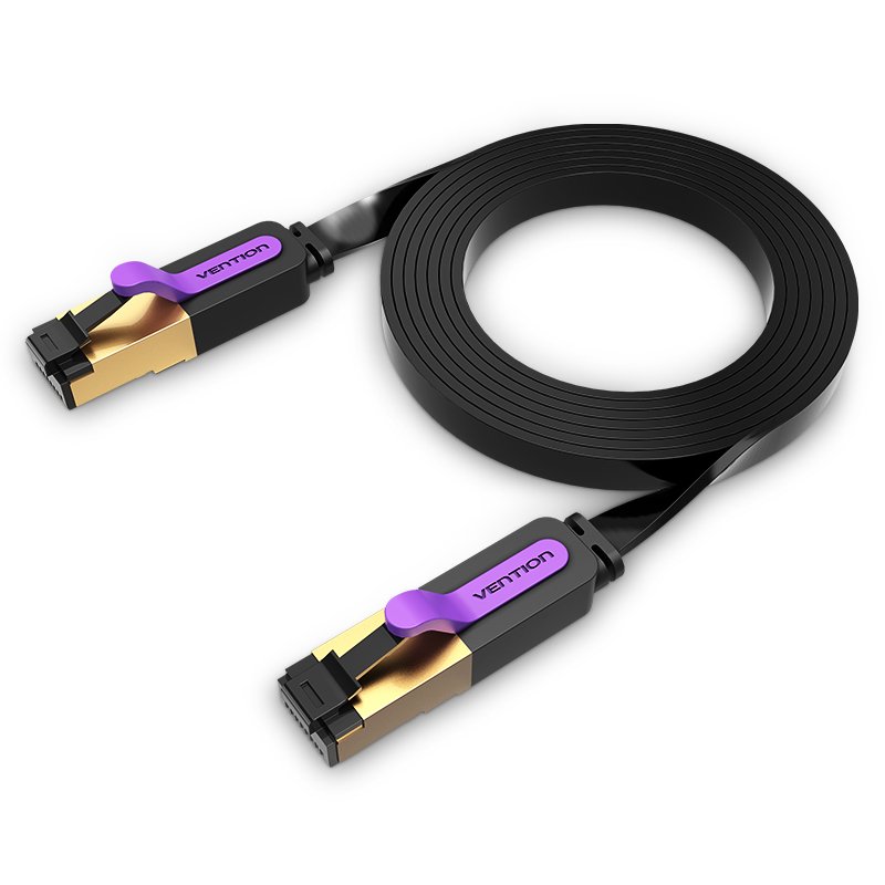 Flat UTP Category 7 Network Cable Vention ICABI 3m Black