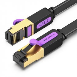 Flat UTP Category 7 Network Cable Vention ICABL 10m Black