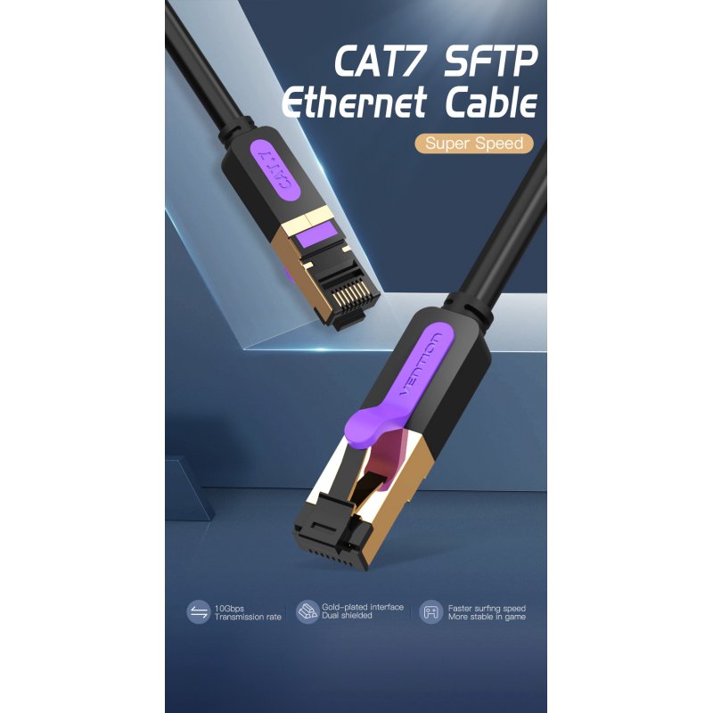 Category 7 SFTP Network Cable Vention ICDBI 3m Black