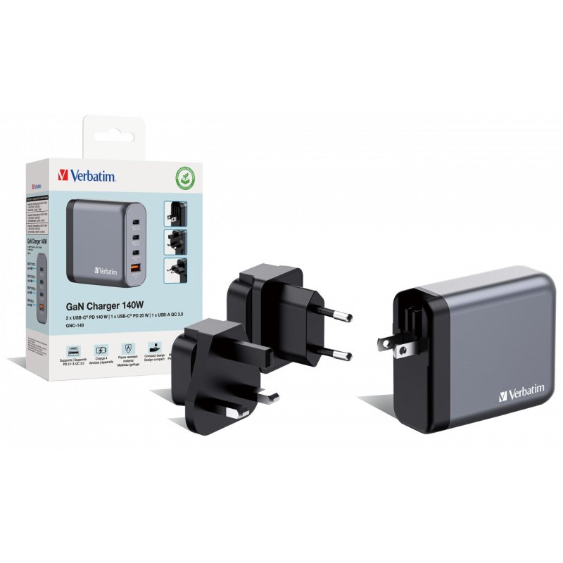 VERBATIM CHARGEUR GNC-140 4PORT 140W